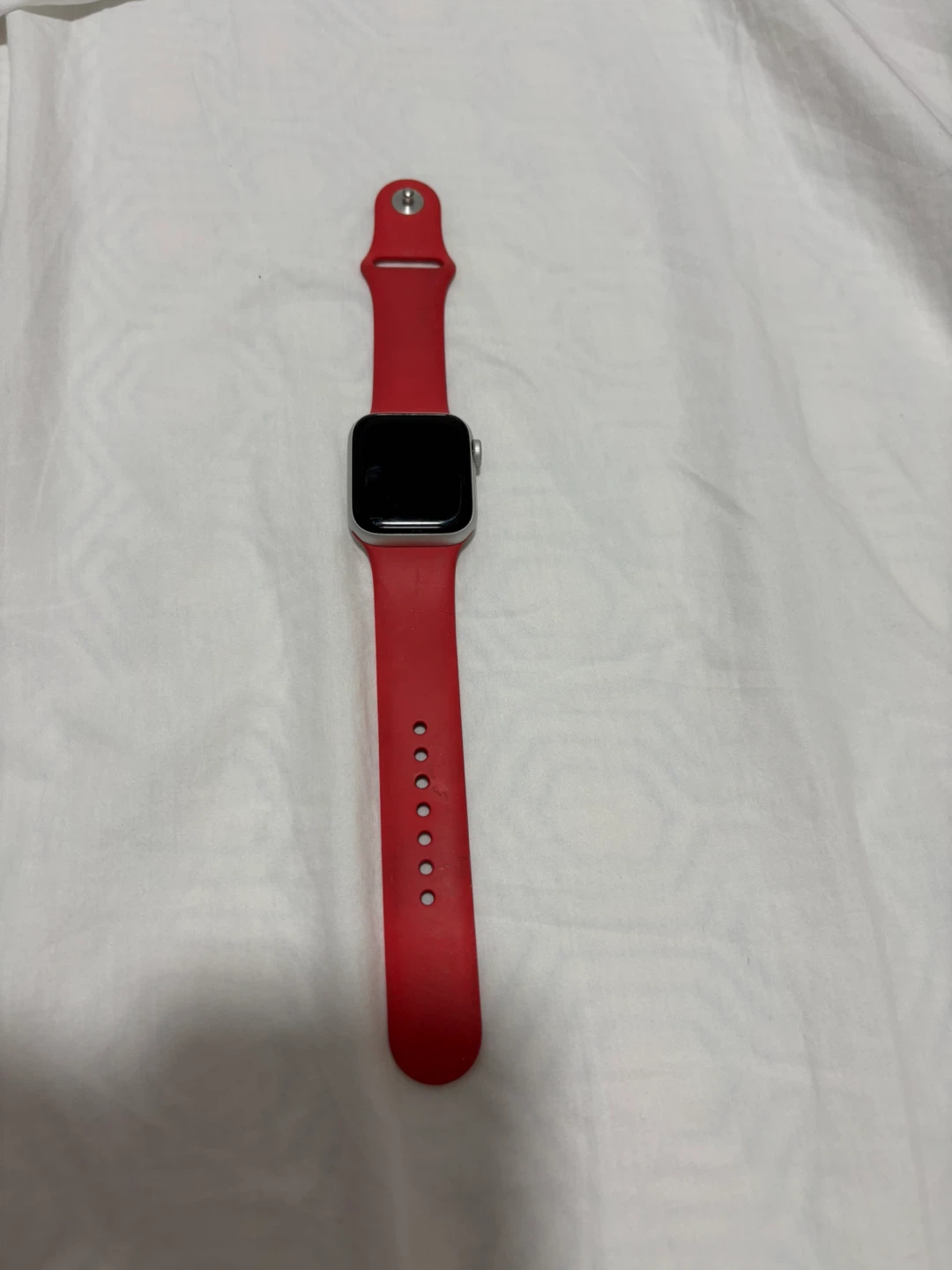 Apple Watch with Red Band