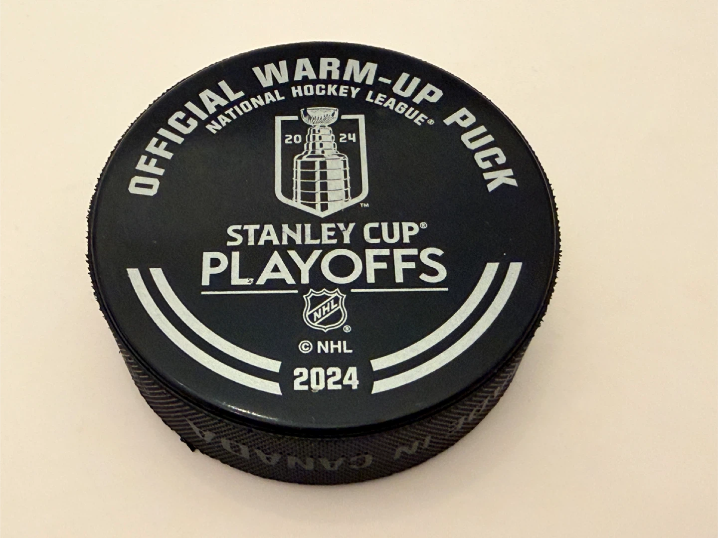 Oilers Canucks 2024 Playoffs Ryan Nugent-Hopkins Autograph Puck - photo 3