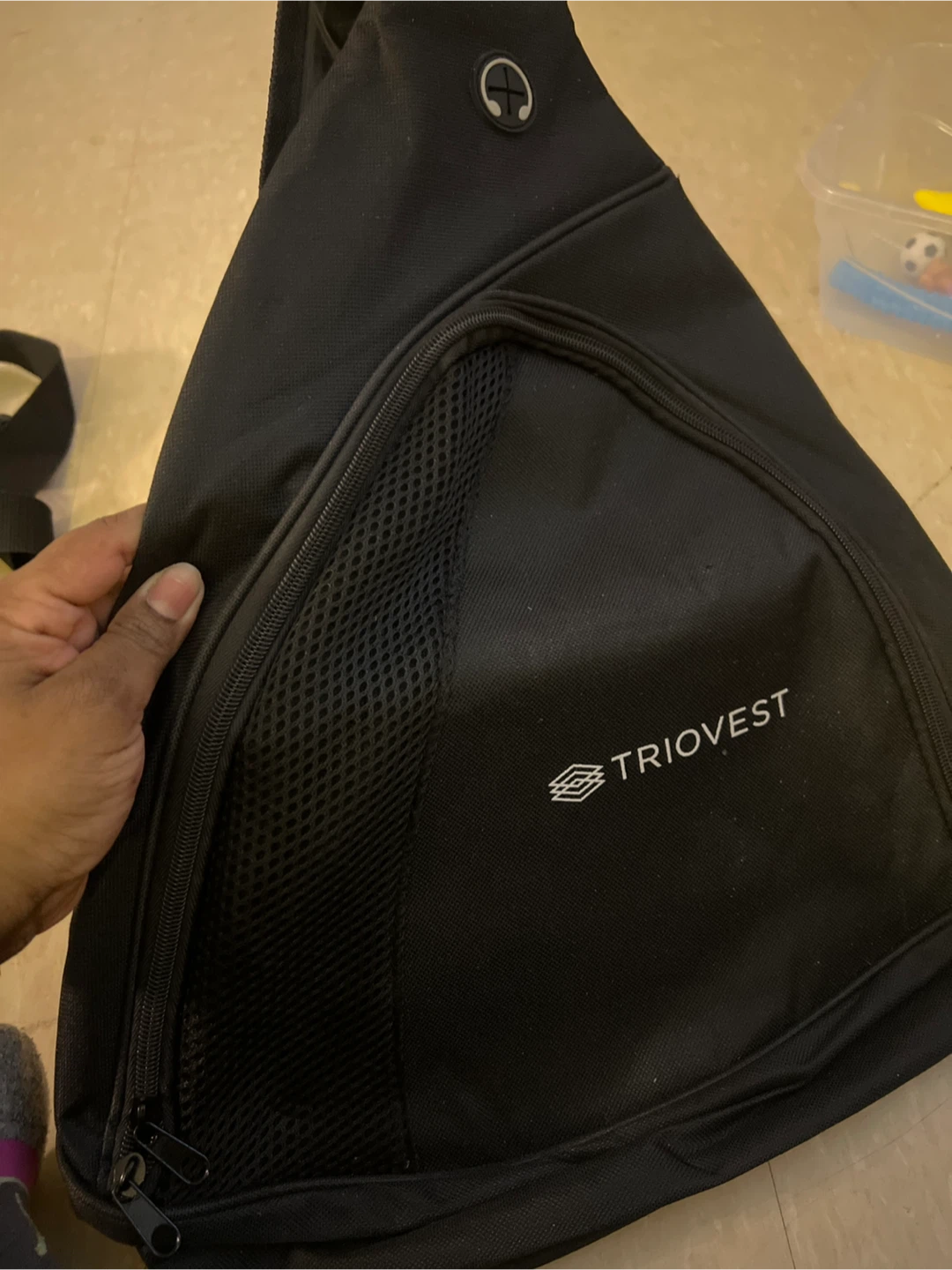 Triovest Black Sling Bag