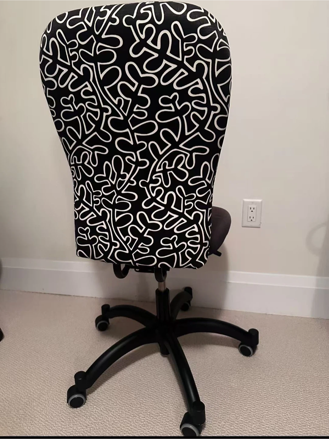 IKEA Renberget Swivel Chair - Black/White Pattern
