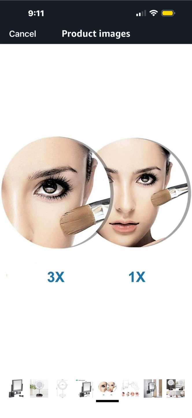 KFNXFPNZG LED Makeup Mirror - Like New! - photo 3