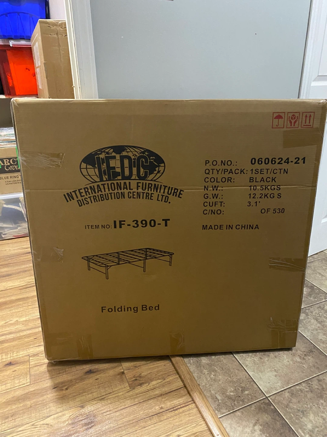 IFDC Folding Bed - Black - New in Box!
