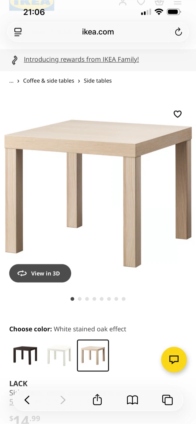 IKEA Lack Side Table - Oak - photo 3