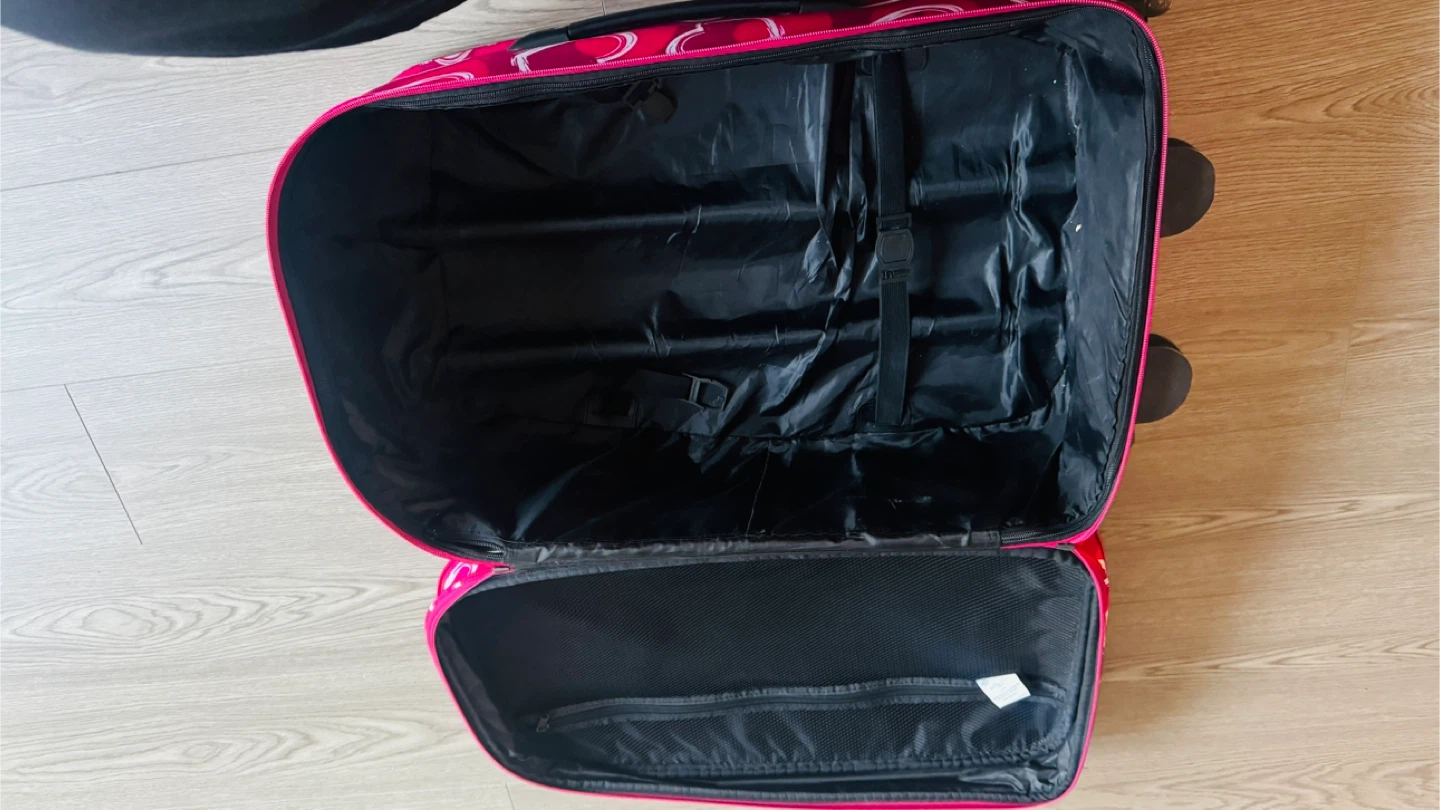 Pink Hearts- check in Suitcase - photo 3