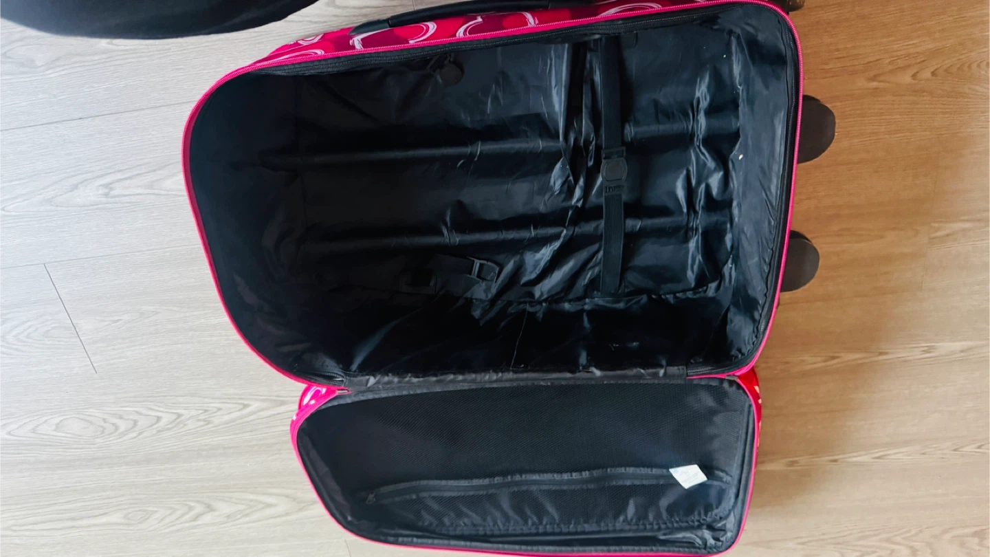 Pink Hearts- check in Suitcase - photo 4