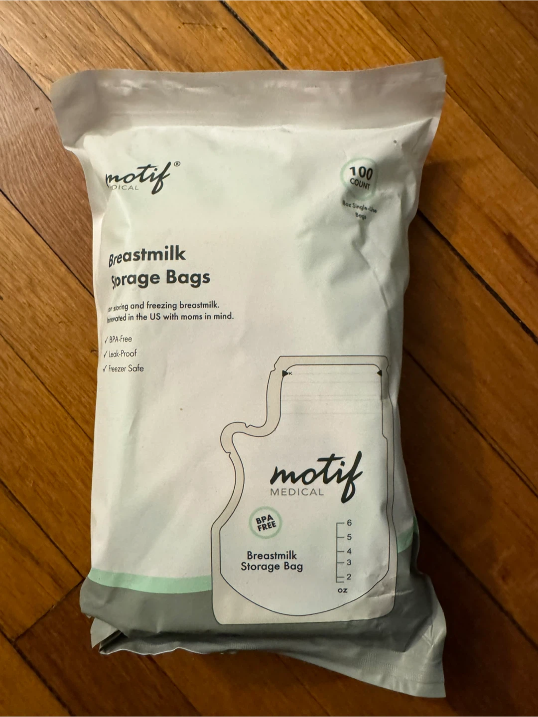 Motif Medical Breastmilk Storage Bags - 100 Count