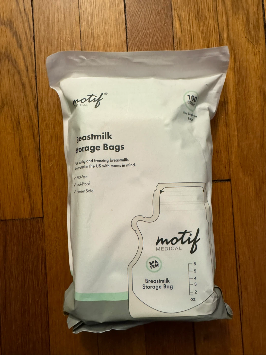 Motif Medical Breastmilk Storage Bags - 100 Count - photo 2