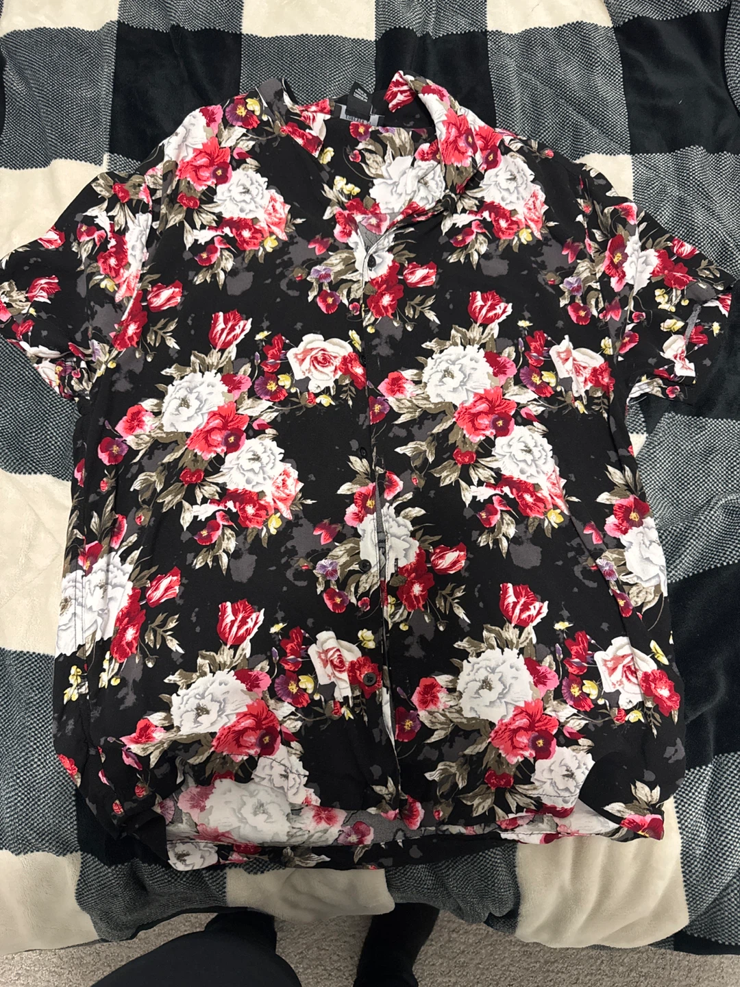 Floral Print Button-Down Shirt