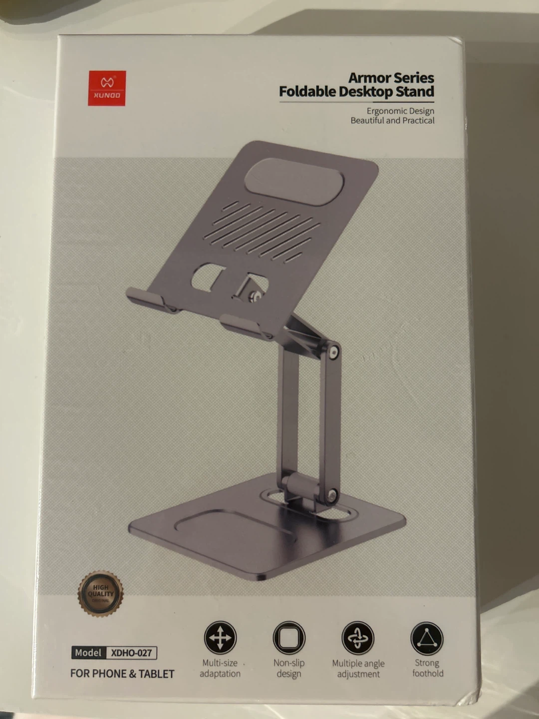 Foldable Desktop Stand for iPad phone tablet