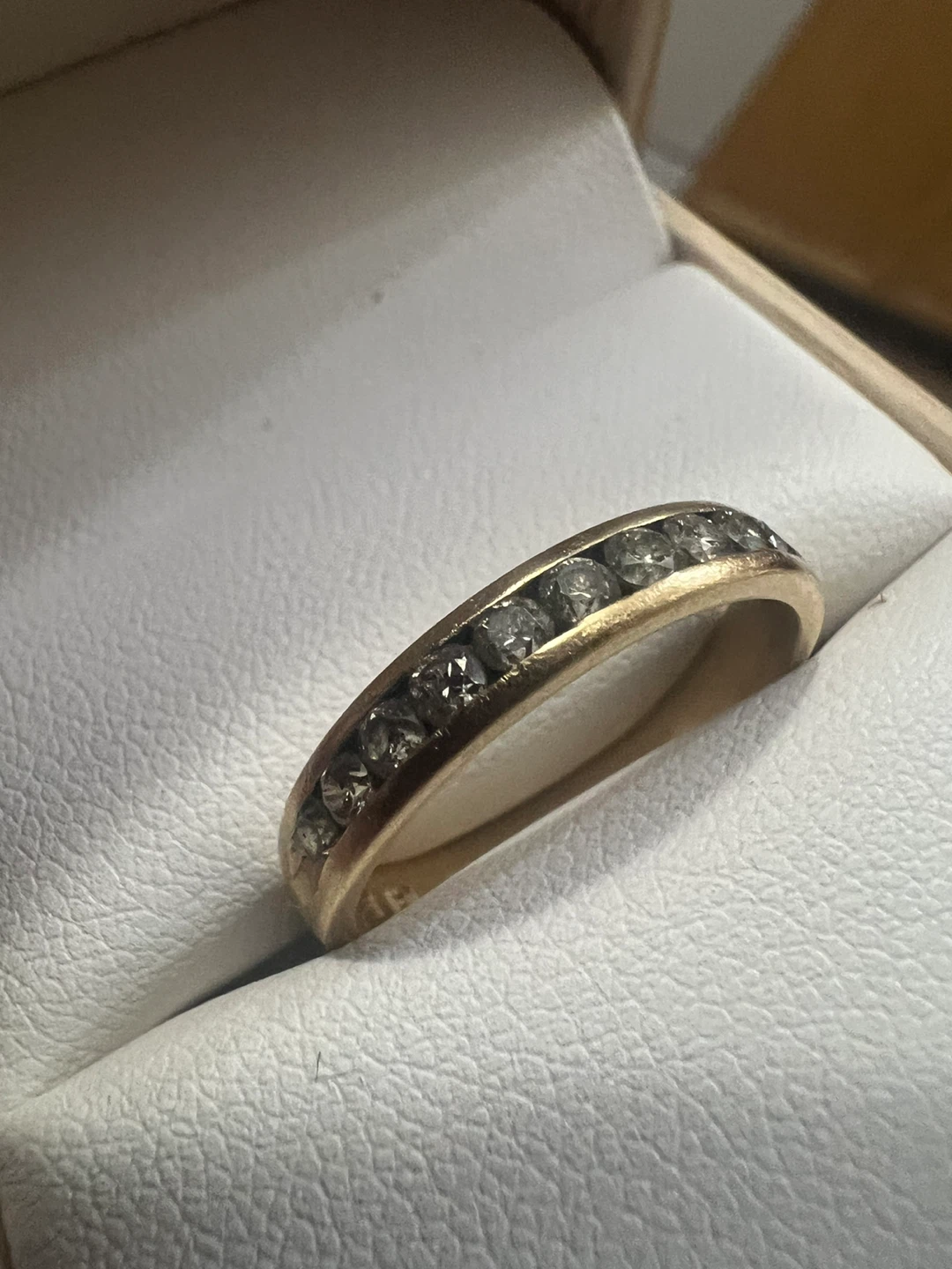 14k Gold Diamond Ring size 8-8.5