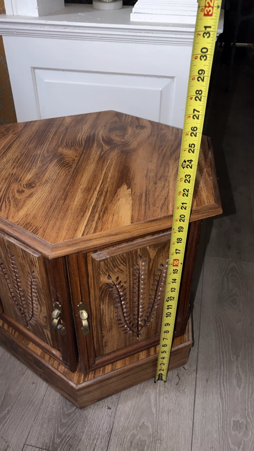 Set of Wooden Corner Cabinet with Doors - photo 4
