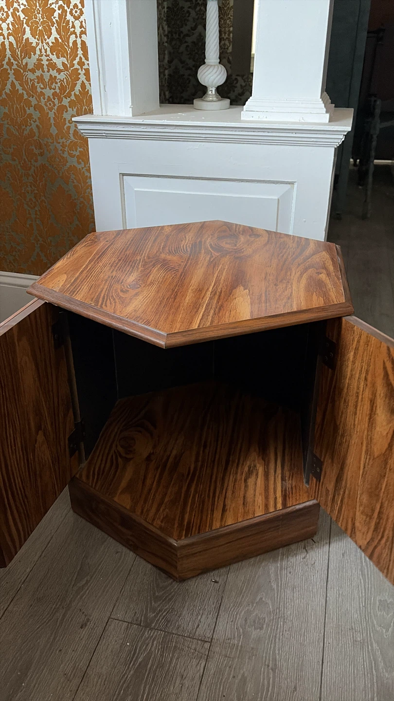 Set of Wooden Corner Cabinet with Doors - photo 2