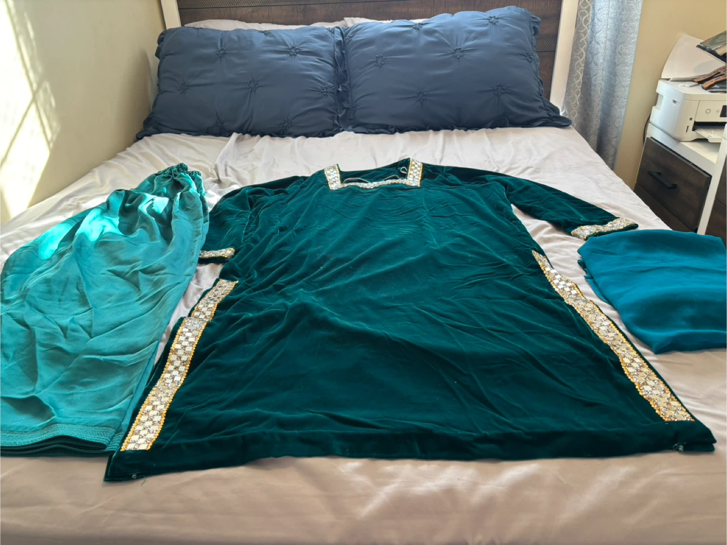 Emerald Green Salwar Kameez Suit