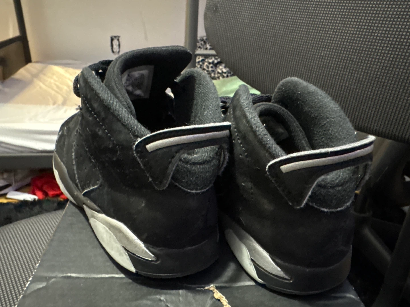 Jordan 6 Retro (TD) Black/Metallic Silver Size 9c - photo 4