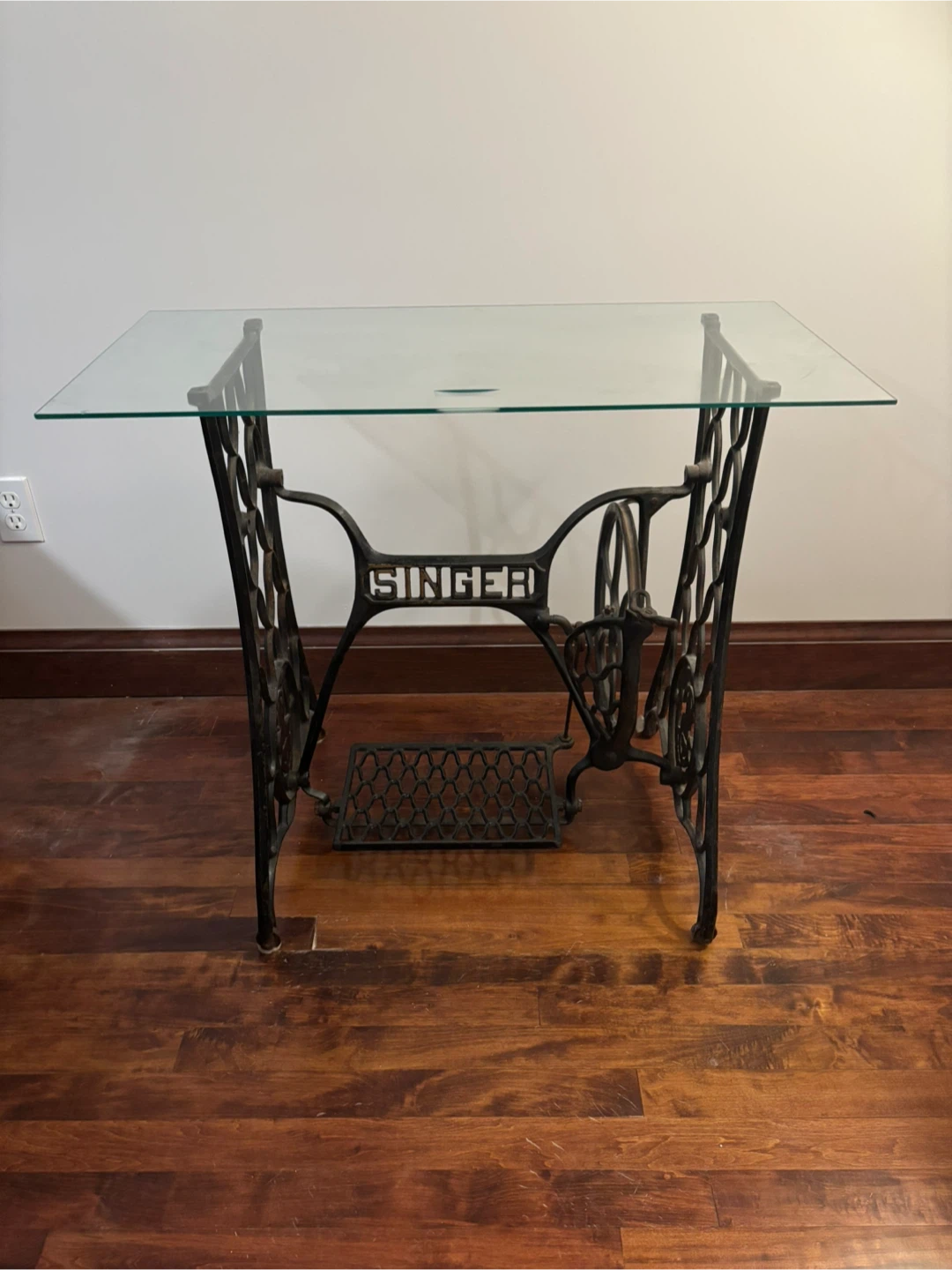 Vintage Singer Cast Iron Sewing Machine Table