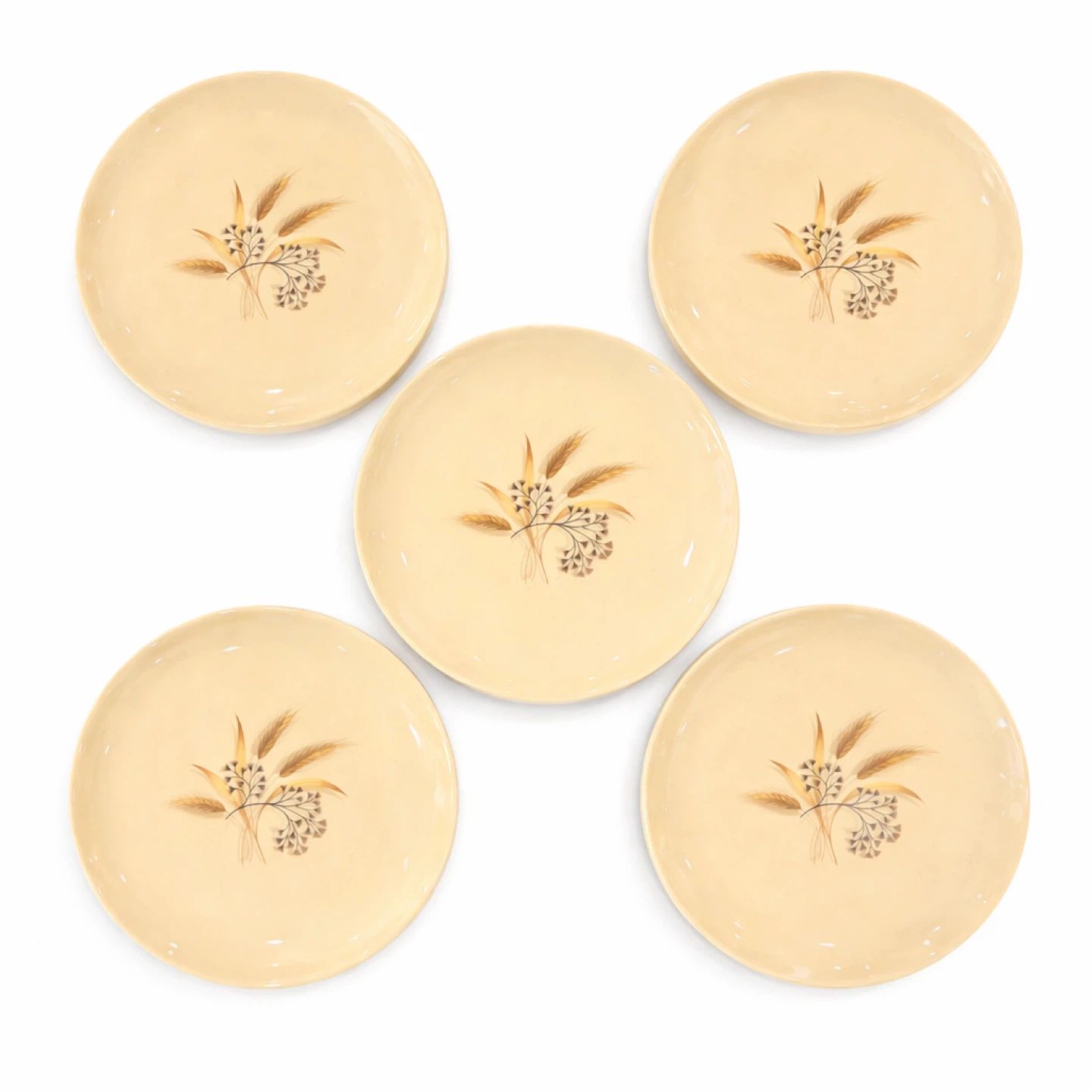 Sovereign Potters Sun Burst Wheat Plates Set of 5, 10” - photo 3