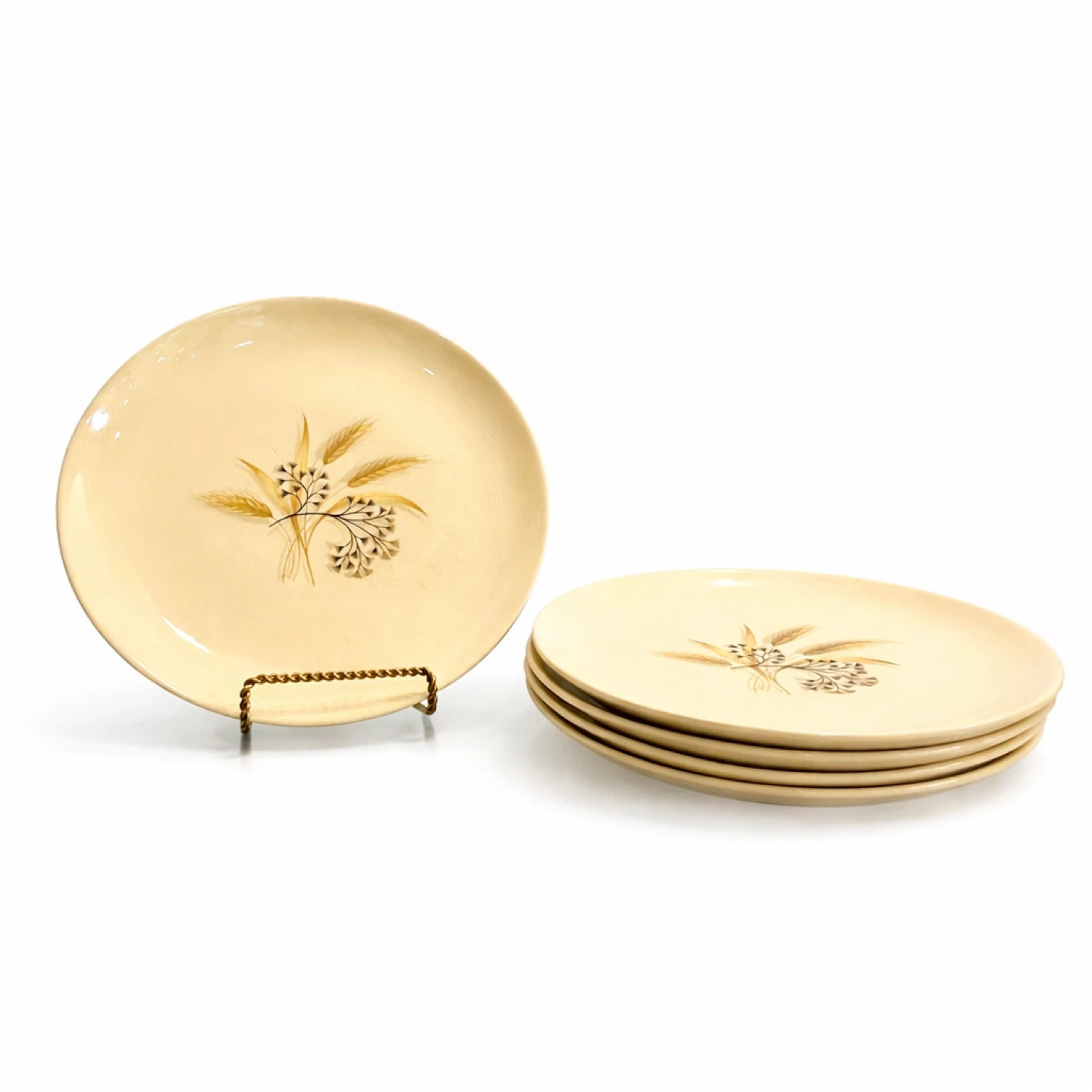 Sovereign Potters Sun Burst Wheat Plates Set of 5, 10” - photo 2