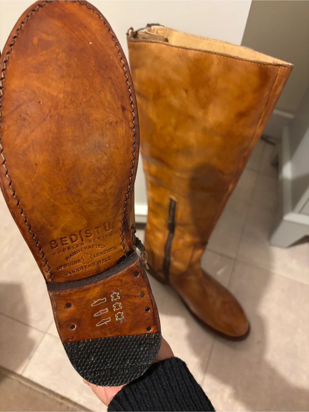 Bed Stu Tan Leather Tall Boots - photo 2