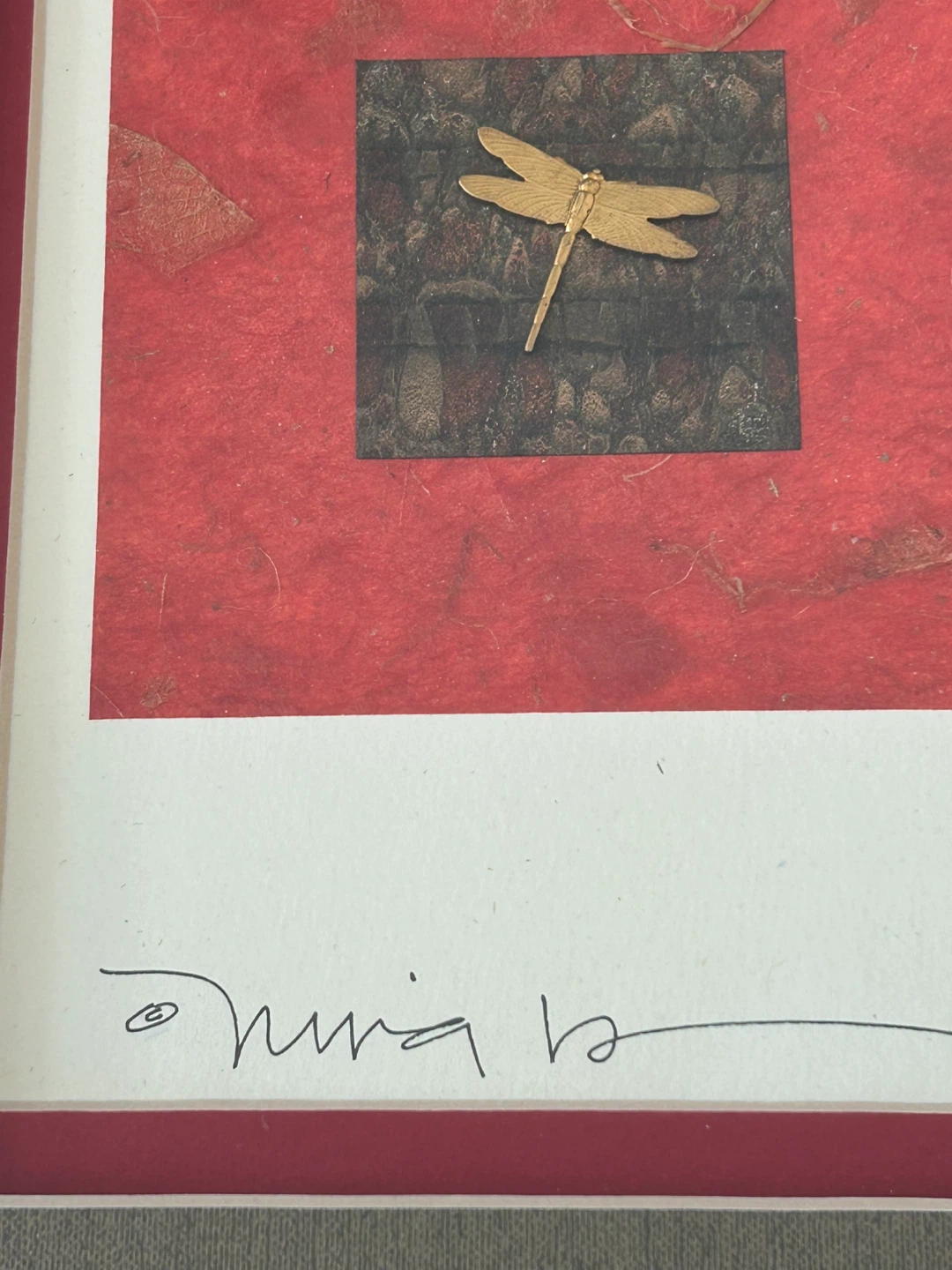 🥕Framed Dragonfly Art - photo 4