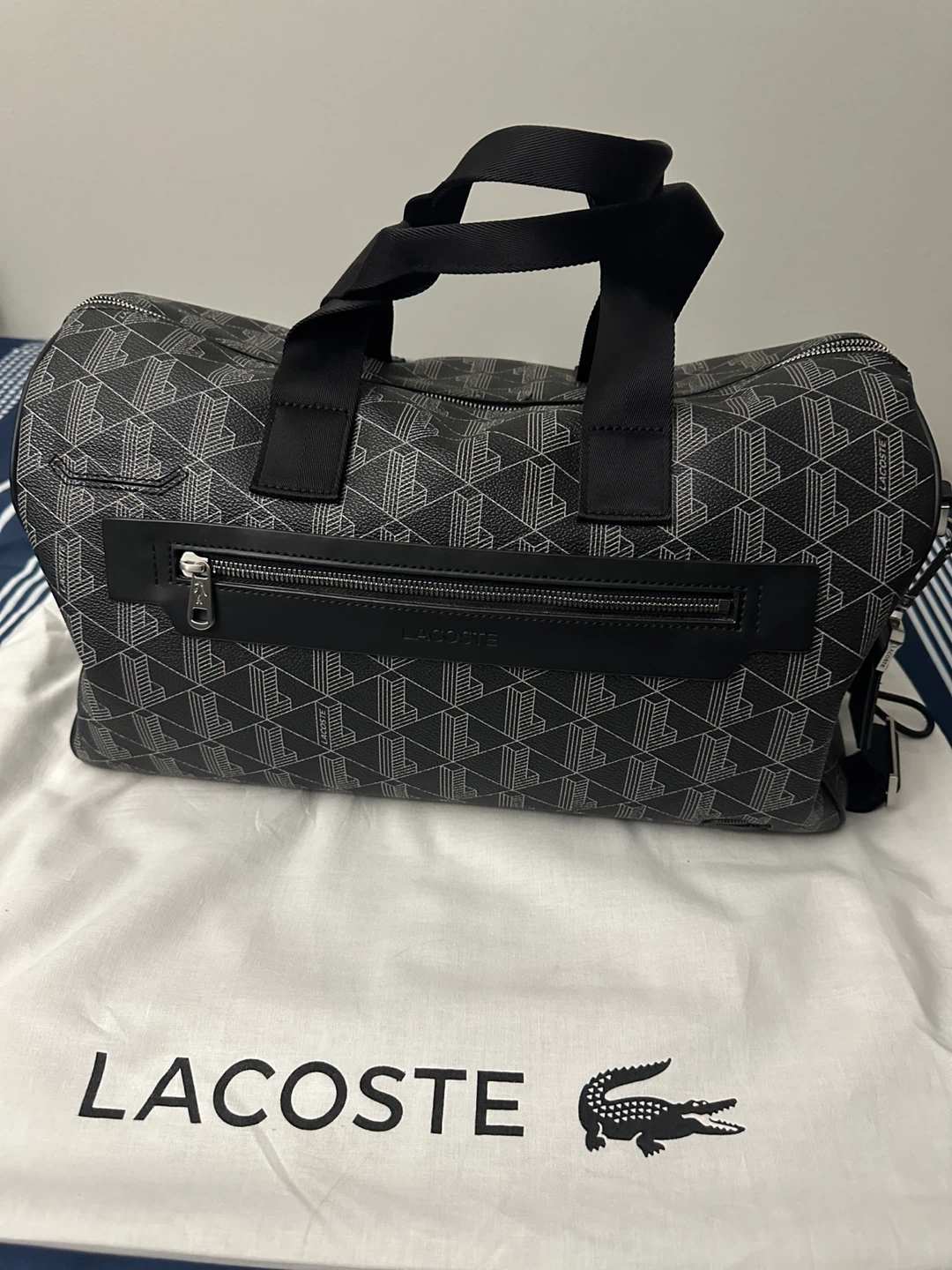 Lacoste L Monogram Duffle Bag
