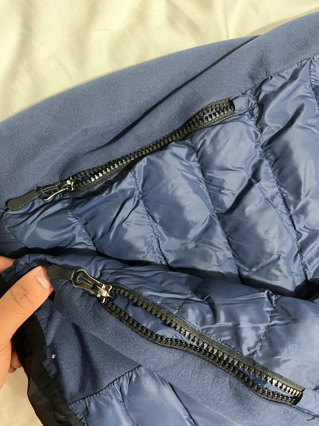 Men’s navy blue jacket with hood size M - photo 3