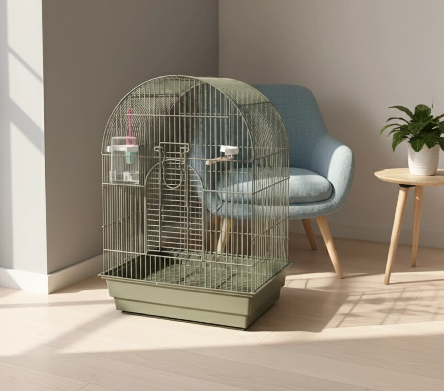 Bird Cage - Olive Green