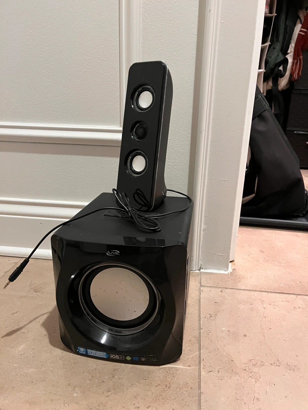 iLuv Black Computer Speaker System