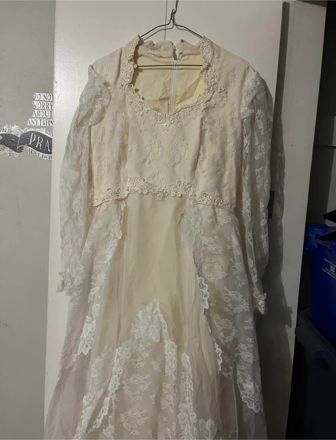 Vintage Wedding Dress, Size 17