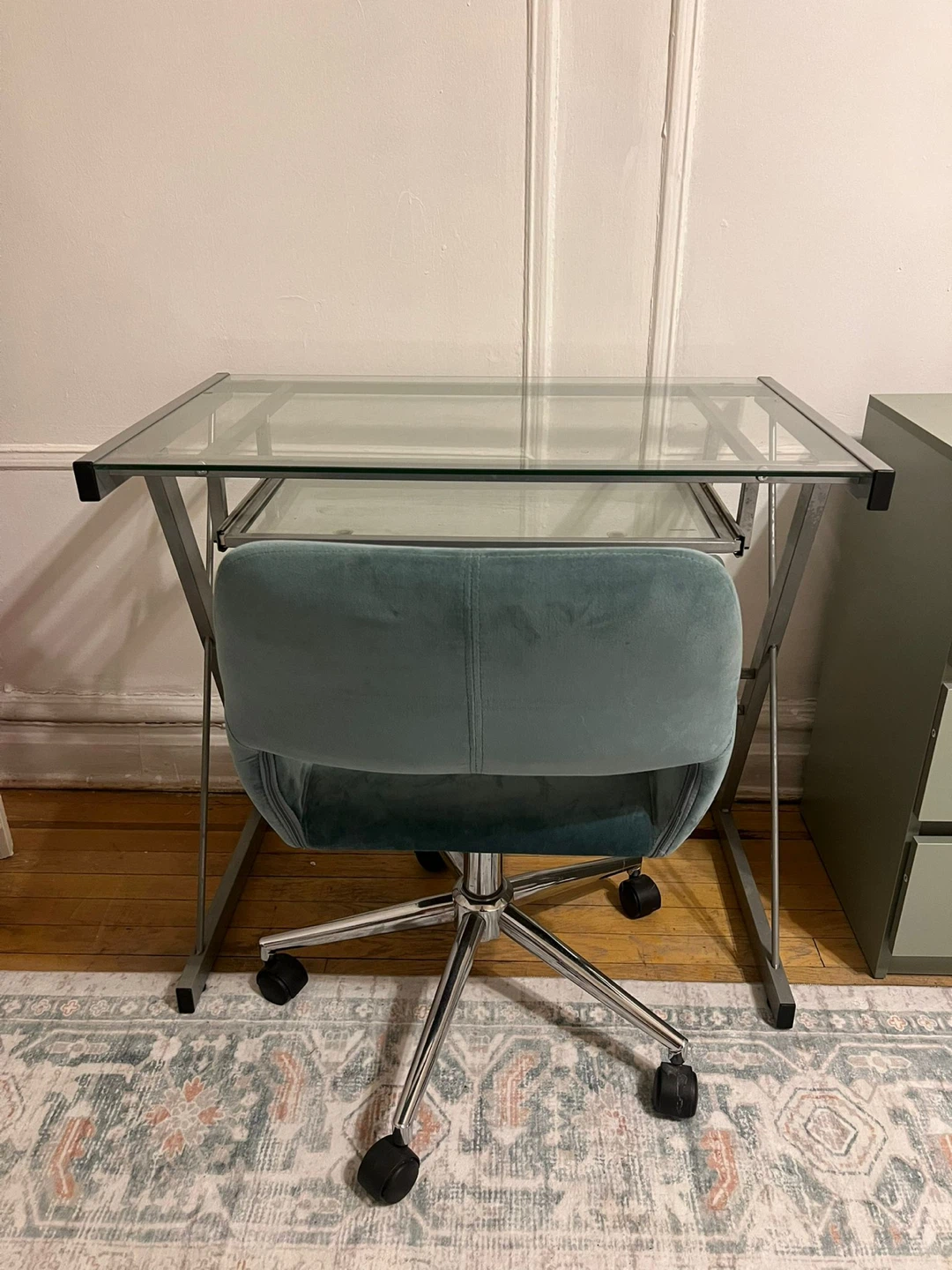 Velvet Office Chair - photo 4