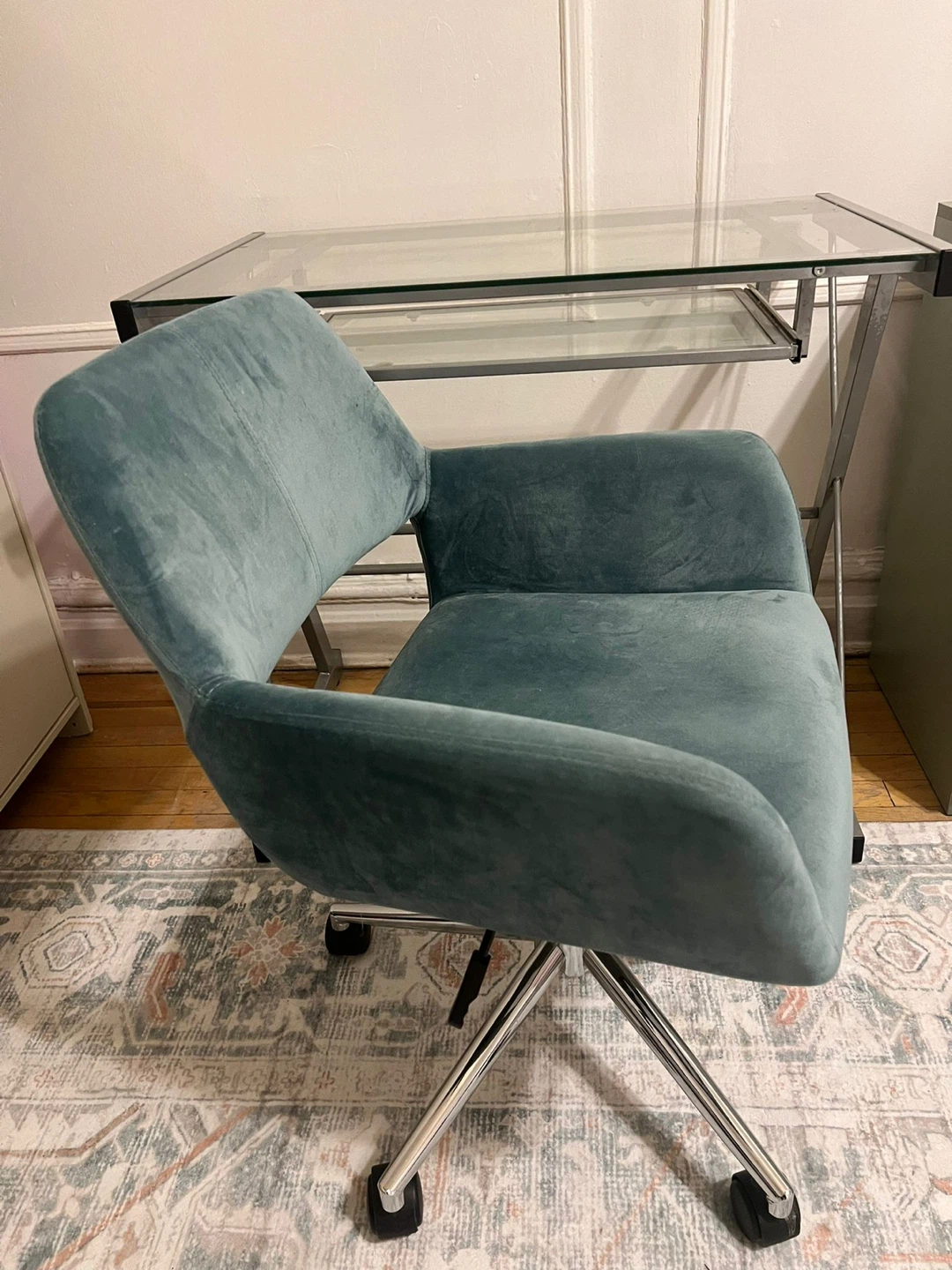 Velvet Office Chair - photo 2