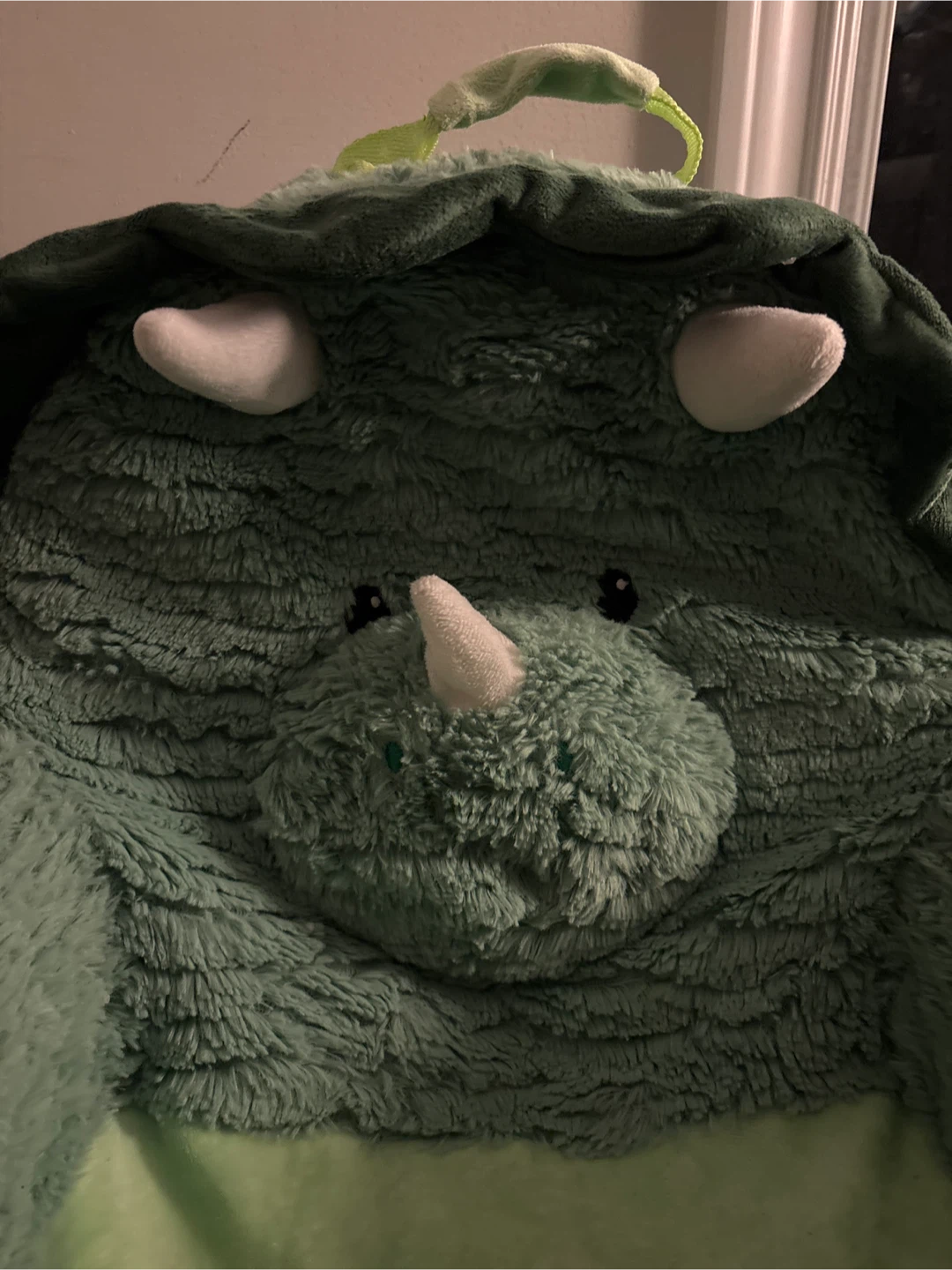 Green Dinosaur Fluffy Toddler Chair - photo 3