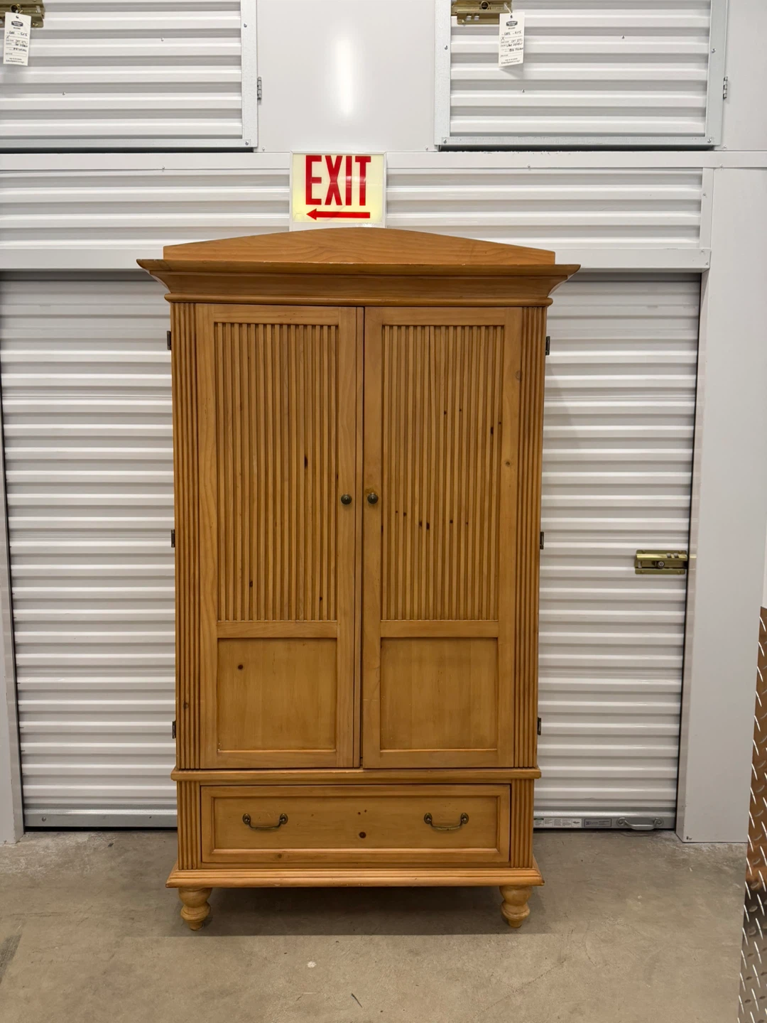 Wooden Armoire with Drawers