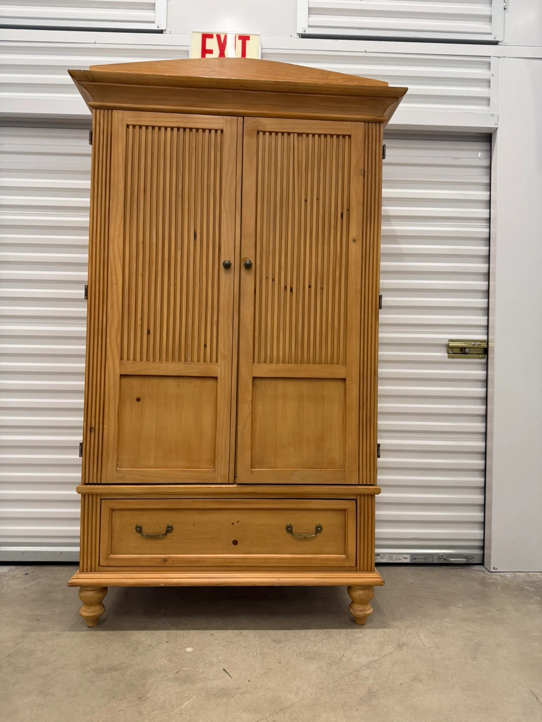 Wooden Armoire with Drawers - photo 4