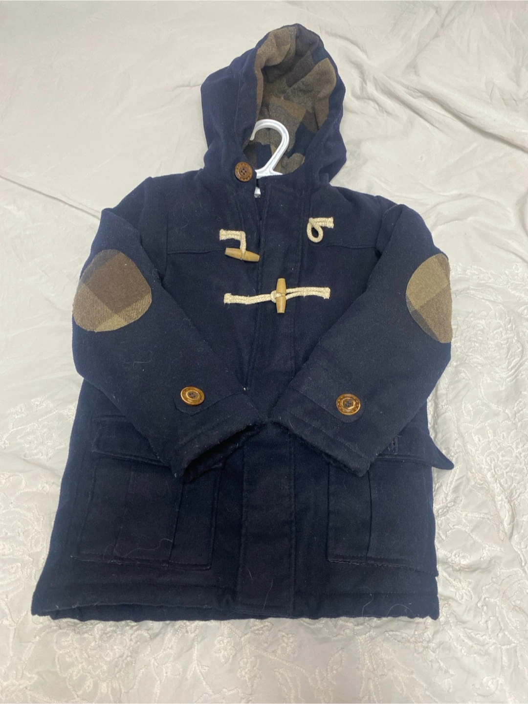 Navy Blue Kids Duffle Coat