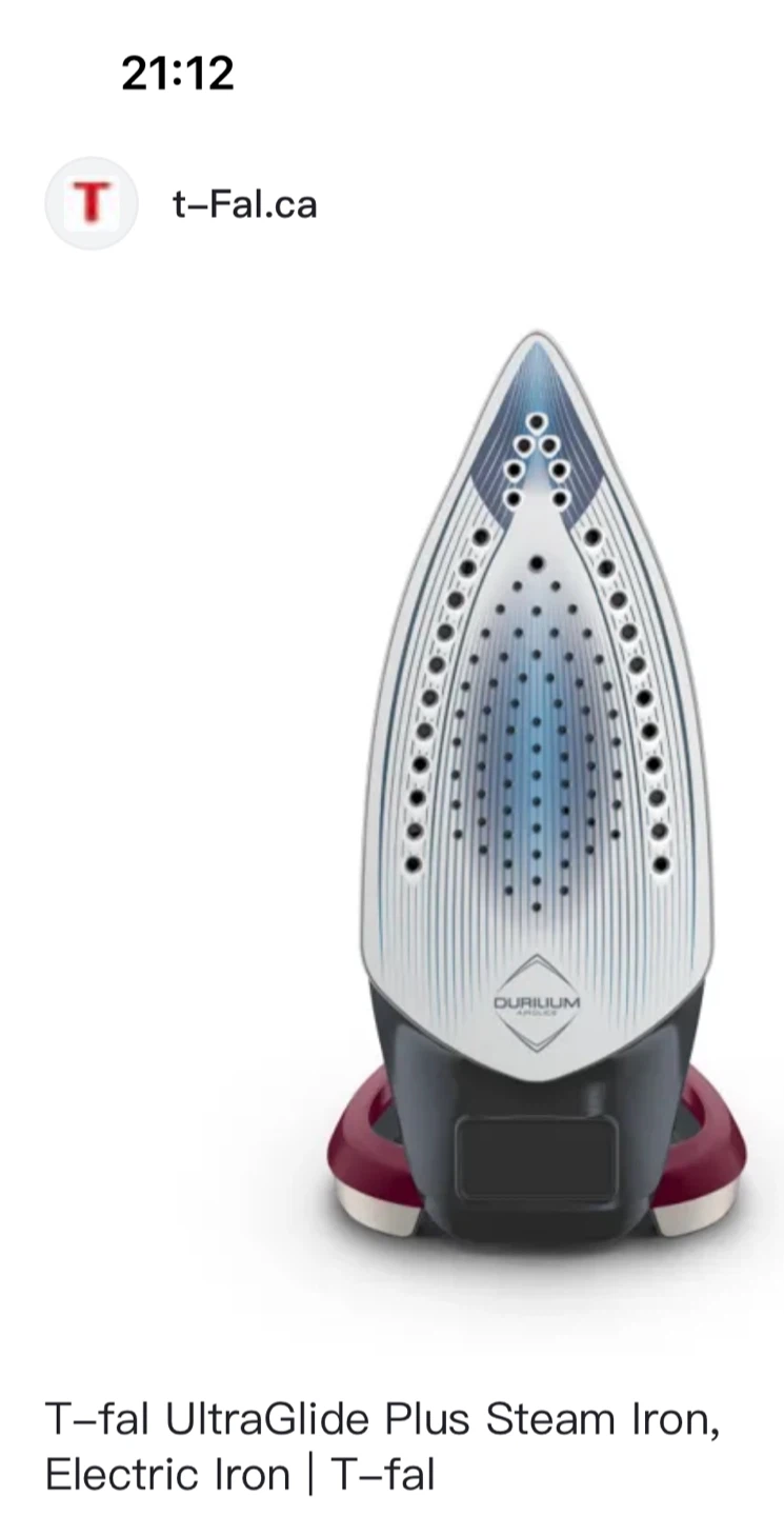 T-fal Ultraglide Plus Steam Iron - photo 2