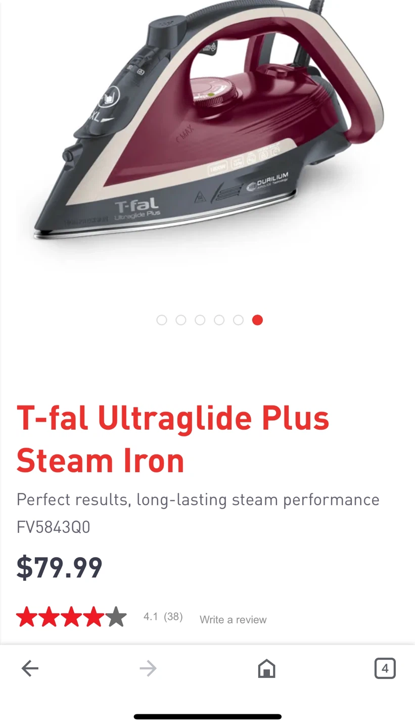 T-fal Ultraglide Plus Steam Iron