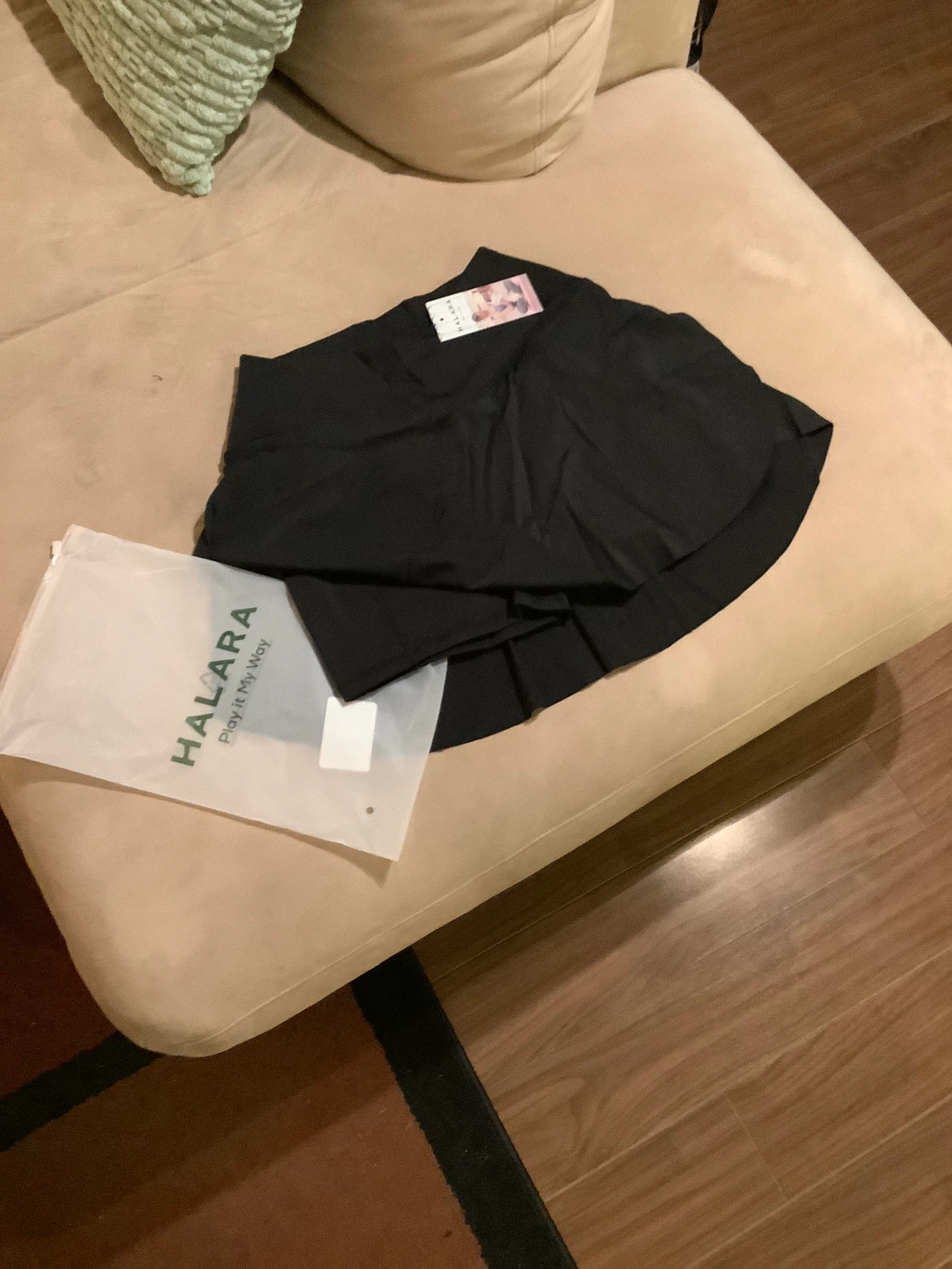 New!Halara Black Everyday Casual Skirt/skort