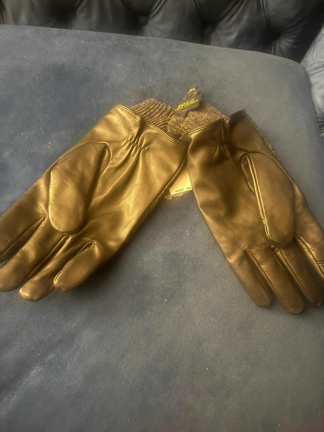 R. Lauren & Co. Quilted Gloves - XL - photo 4