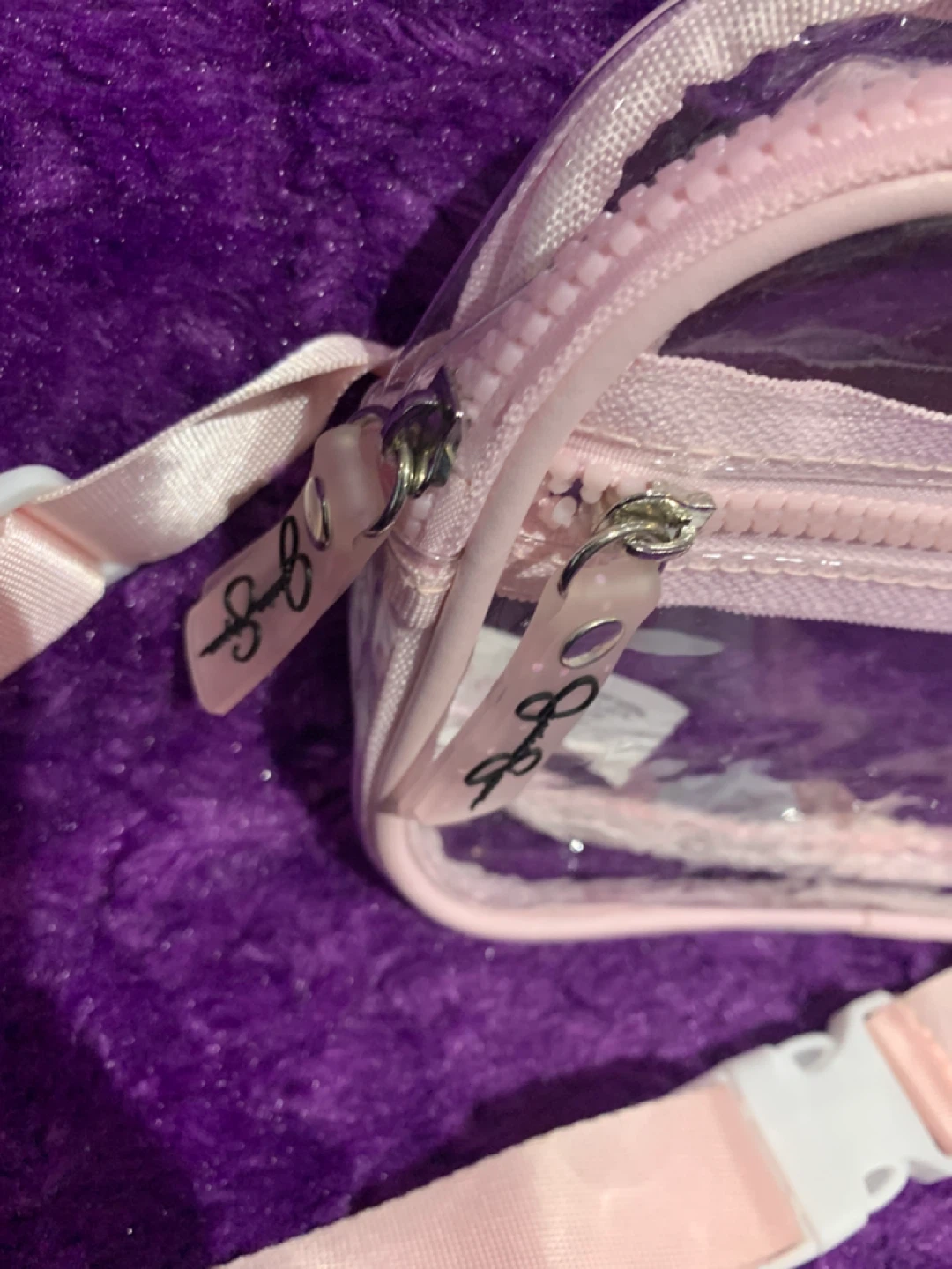 Jessica Simpson Clear Pink Belt Bag - photo 2
