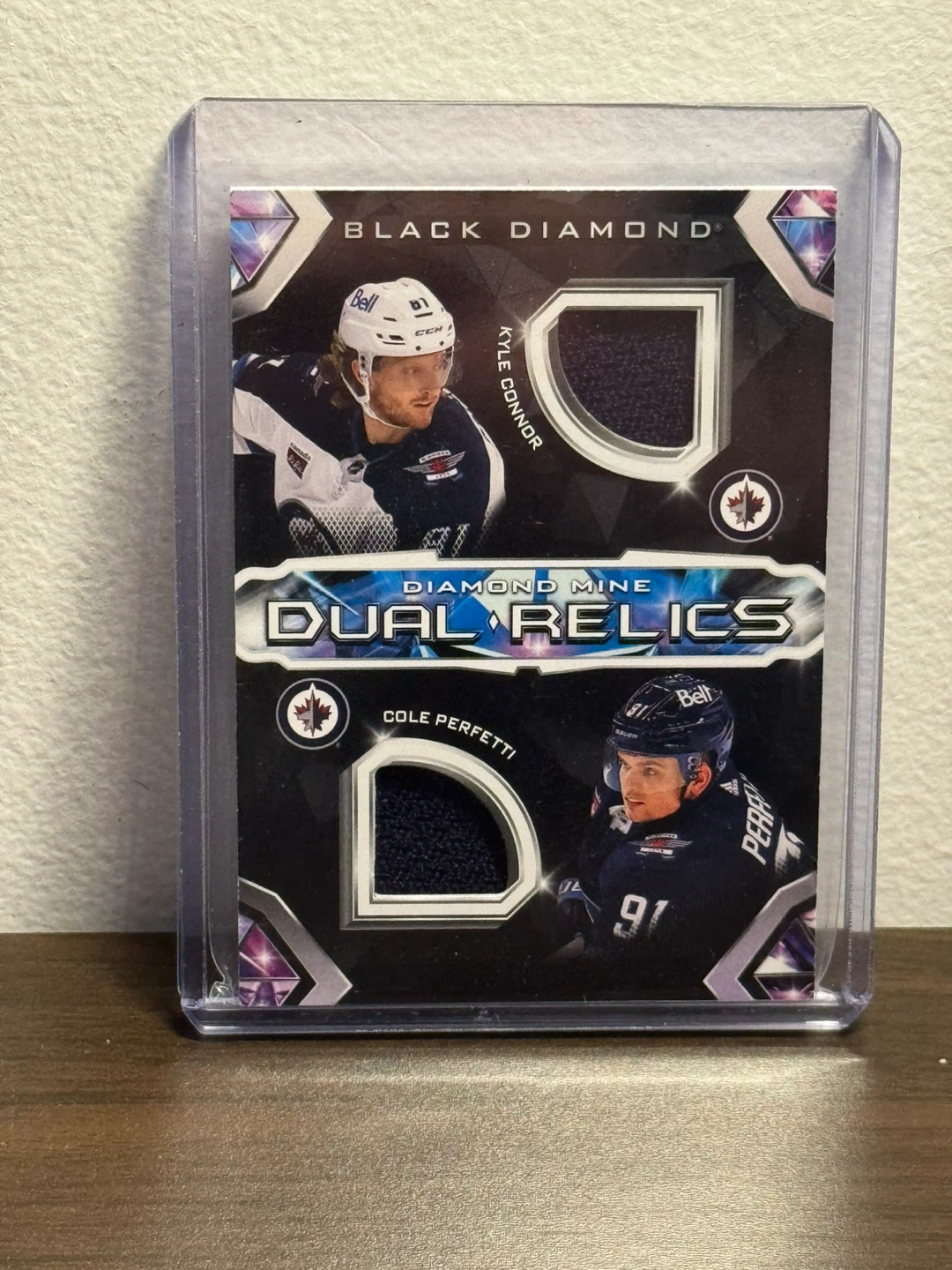 2023-24 Black Diamond Hockey Dual Relics Card
