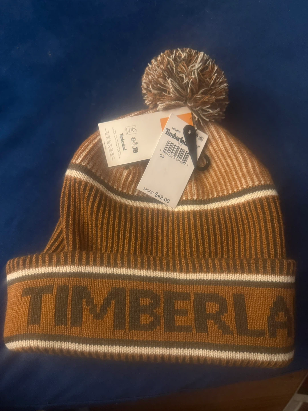 New Timberland Pom Pom Beanie OS