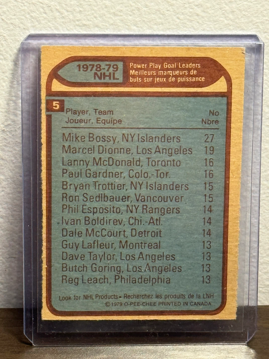 1978-79 O-Pee-Chee NHL Hockey Card - photo 2