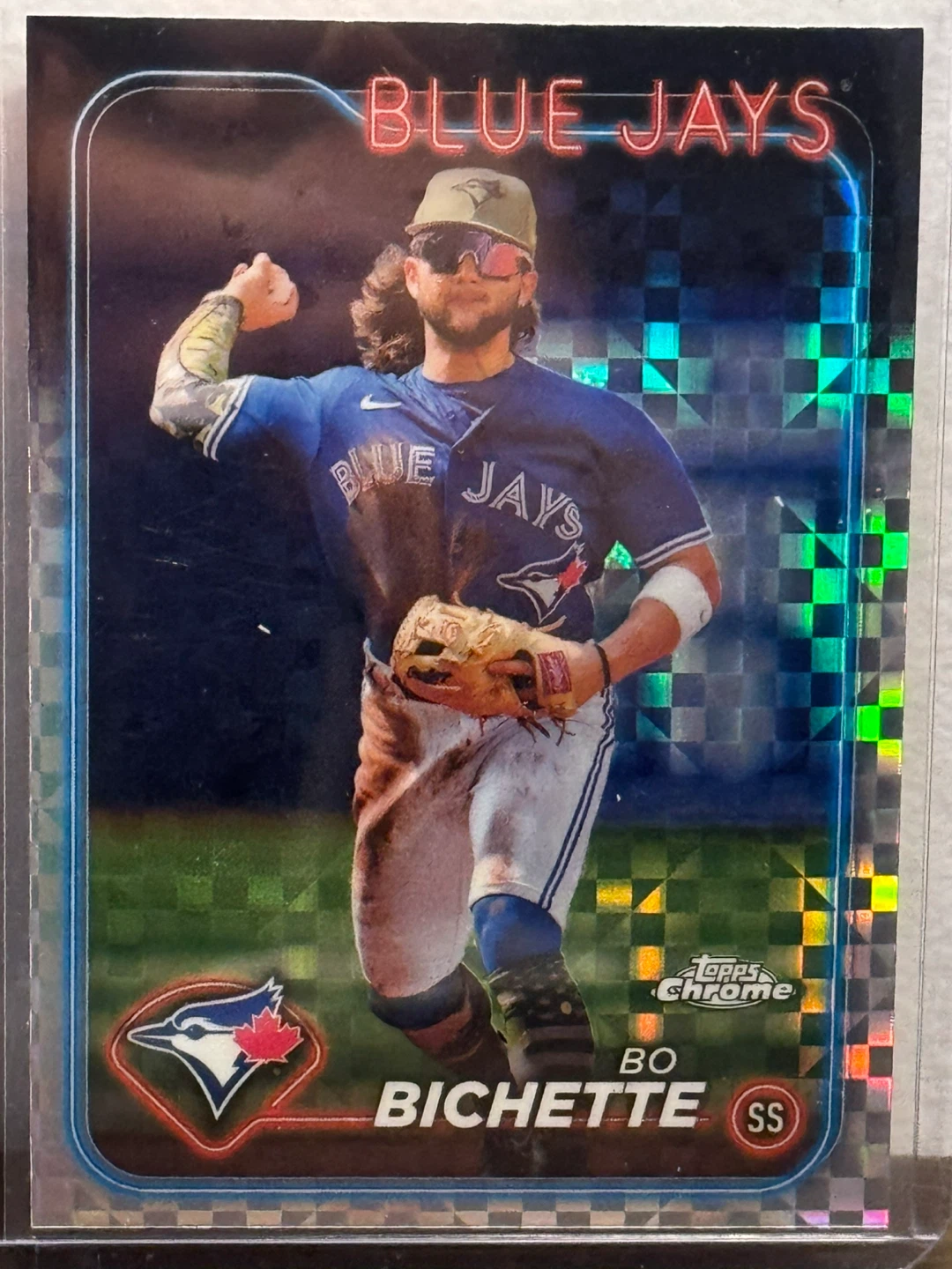 Bo Bichette Topps Chrome Baseball Card refractor