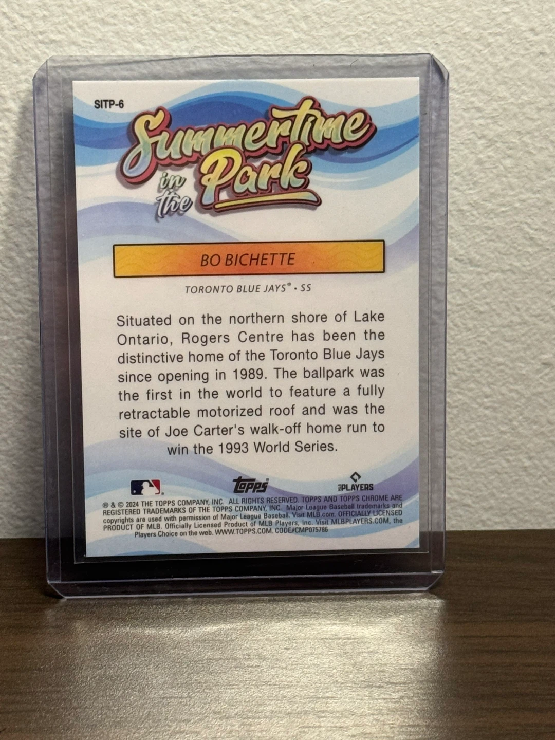 Bo Bichette Topps Chrome Baseball Card - photo 2