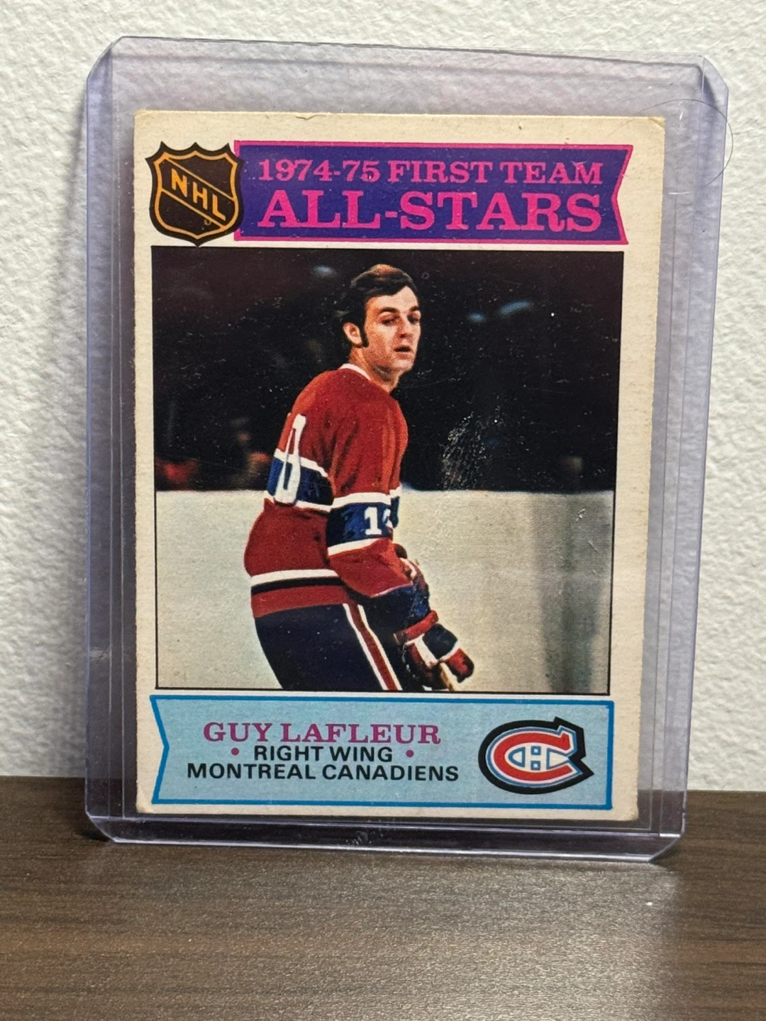 1974-75 Guy Lafleur All-Stars Hockey Card