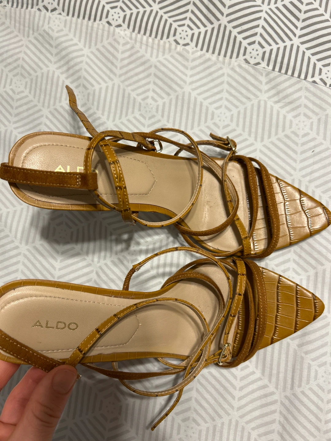 ALDO Heels, Size 10, Brown - photo 3