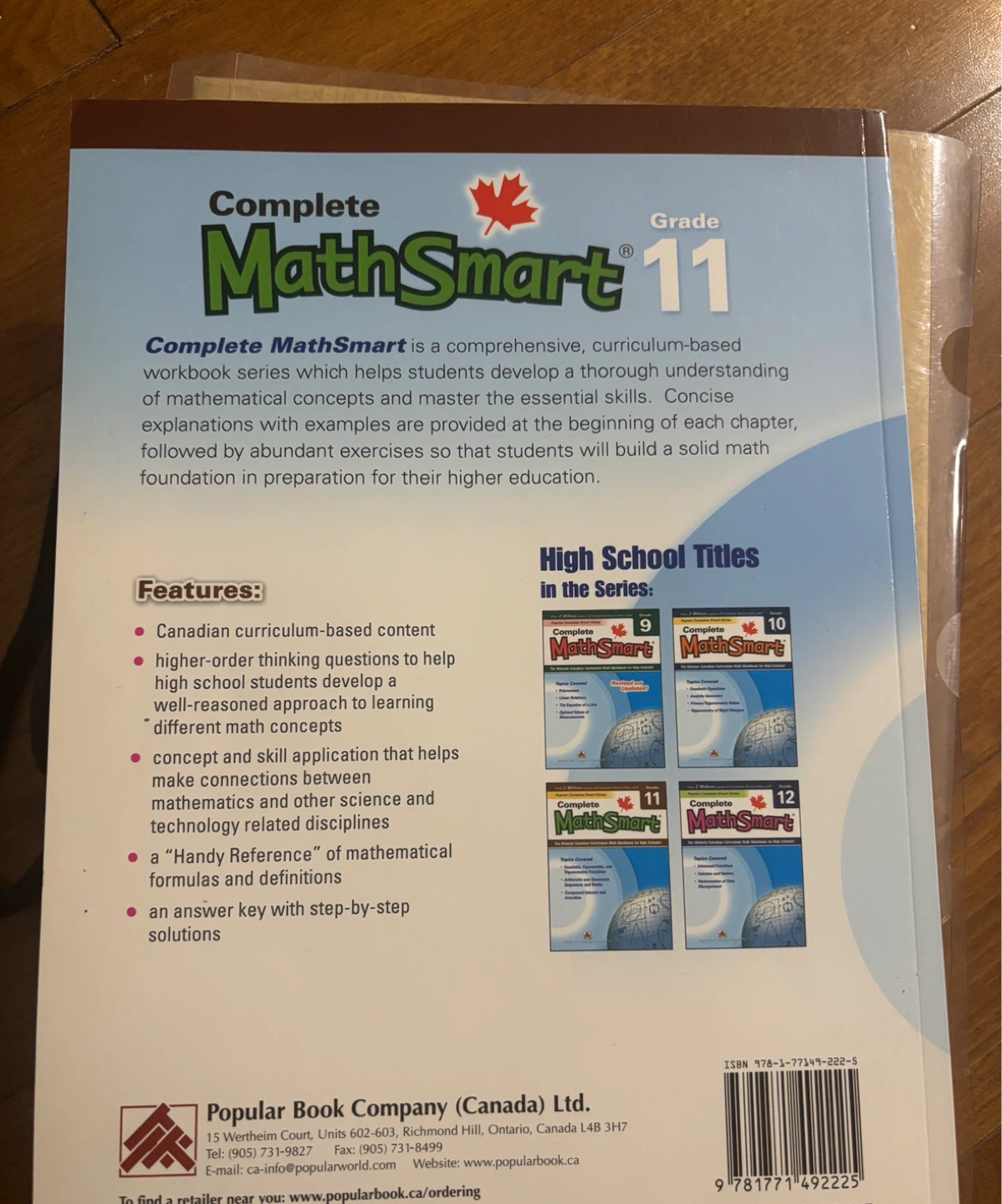 Complete MathSmart Grade 11 Workbook - photo 2