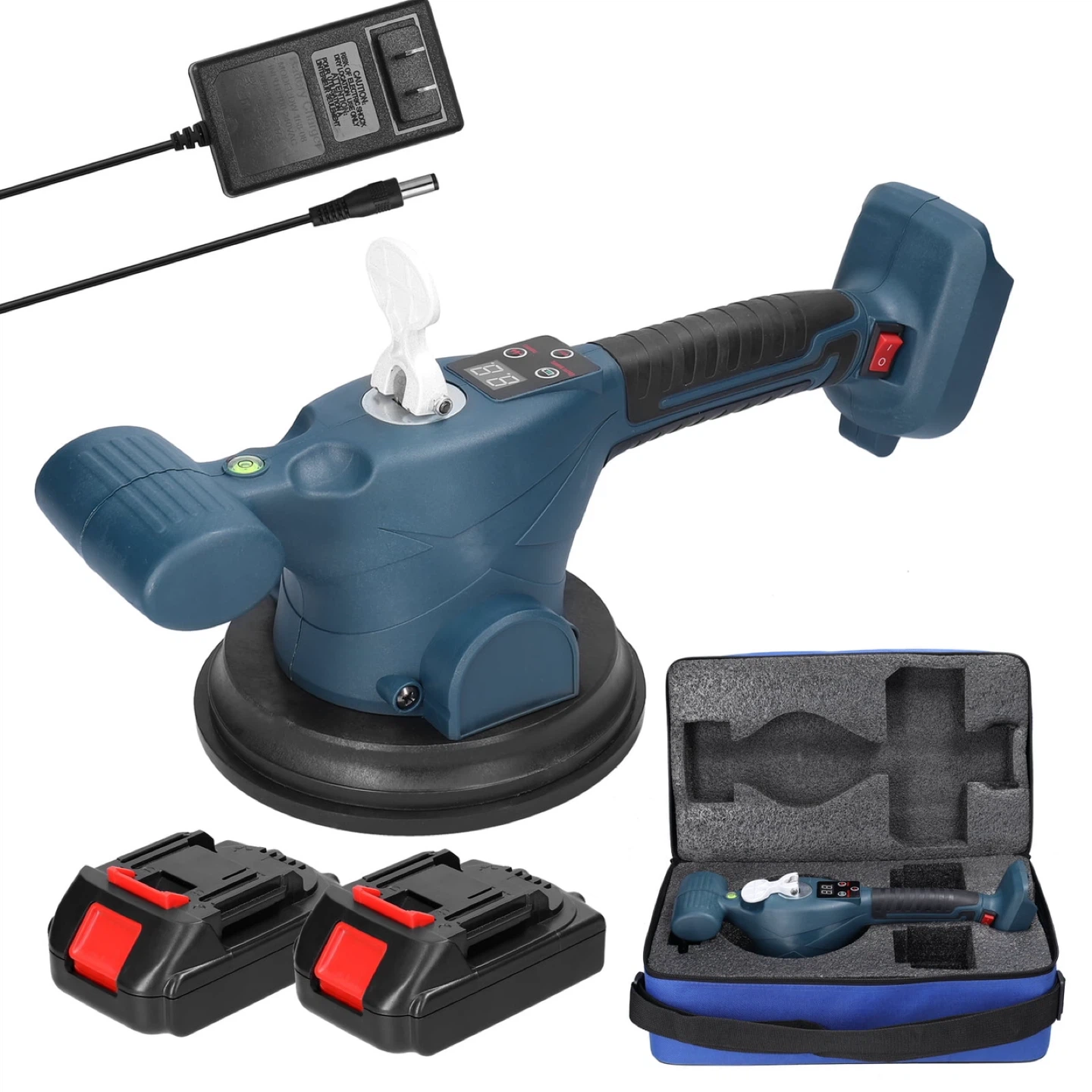 Tile Vibrator Leveling Machine - Blue