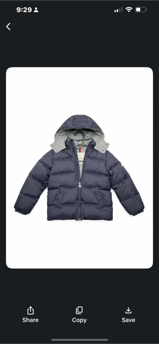 Moncler Navy Blue Toddler Puffer Jacket 2T