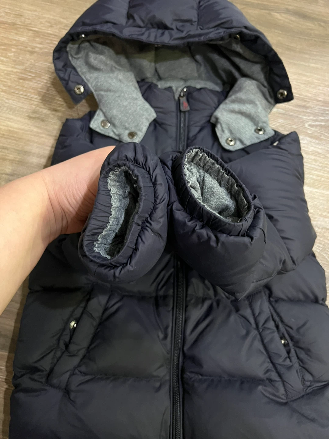 Moncler Navy Blue Toddler Puffer Jacket 2T - photo 4